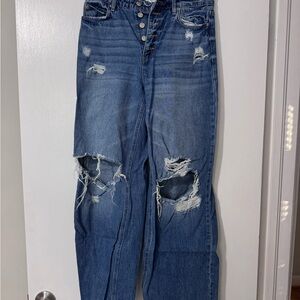 Zenana Outfitters Ripped Blue Boyfriend Jeans